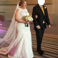 Entrada a la ceremonia con mi padrino