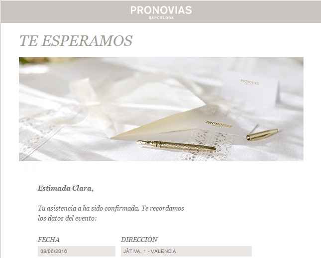 empieza búsqueda de vestido!