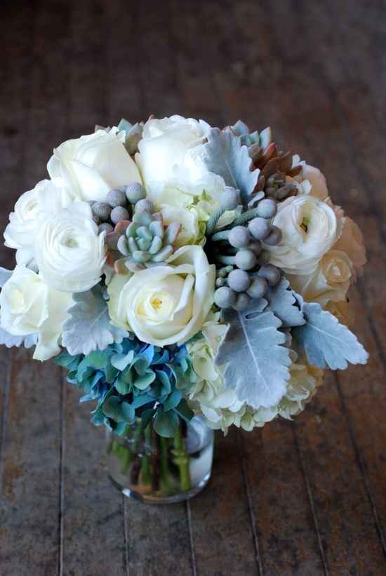 Rosas y azul 