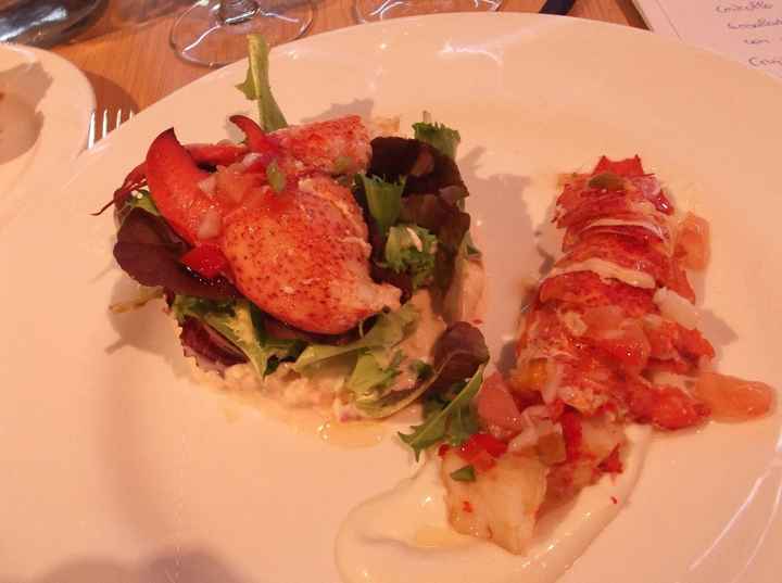Ensalda de bogavante con mahonesa de de antxoa
