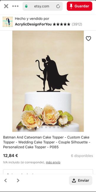 Figuritas tarta de boda Batman y Catwoman. 4