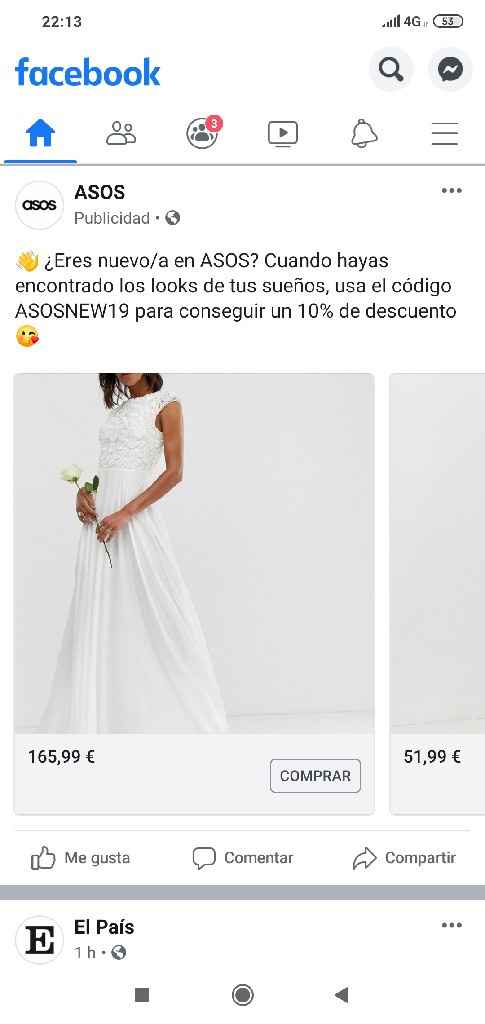 Vestido novia asos - 1