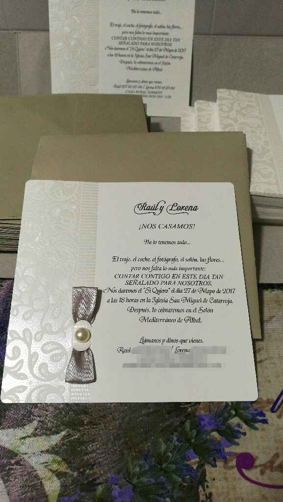 Ya tengo las invitaciones!! 😍😍 - 1