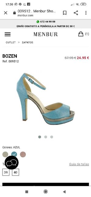 Zapatos novia azules - 1