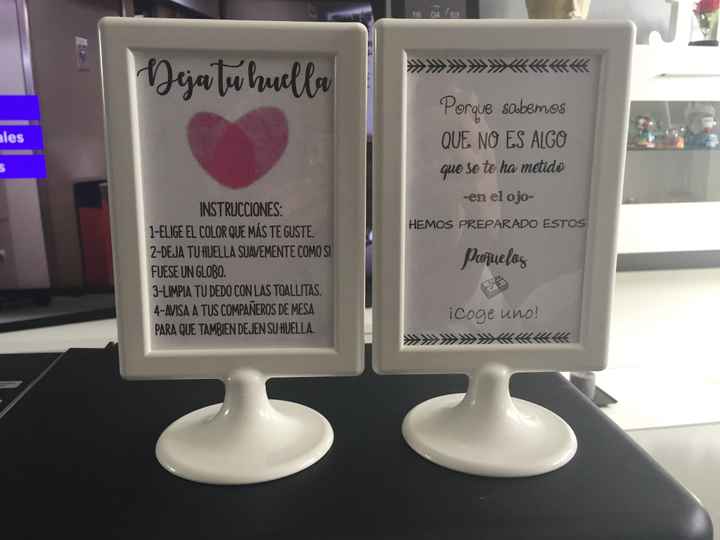 Carteles para lágrimas y árbol de huellas - 1