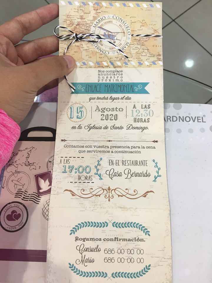 Invitaciones temática viaje! - 1