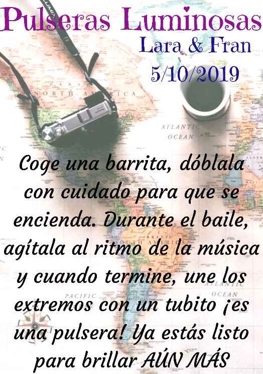 Ayudaaaaaa....cartel para pulseras luminosas - 1
