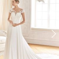 Color de vestido de novia blanco, rosa palo, color champán - 1