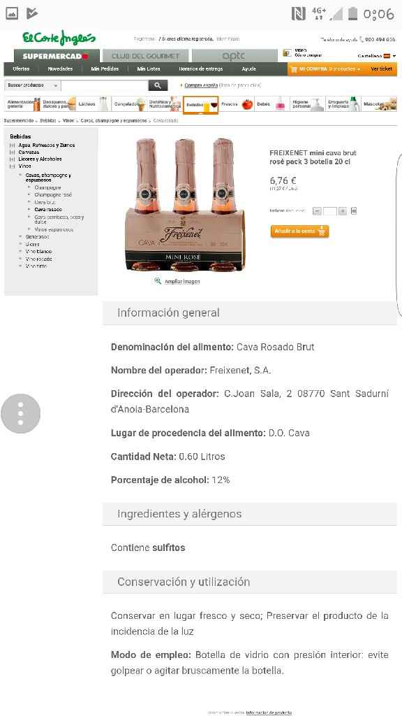 Regalo champagne rosa - 1