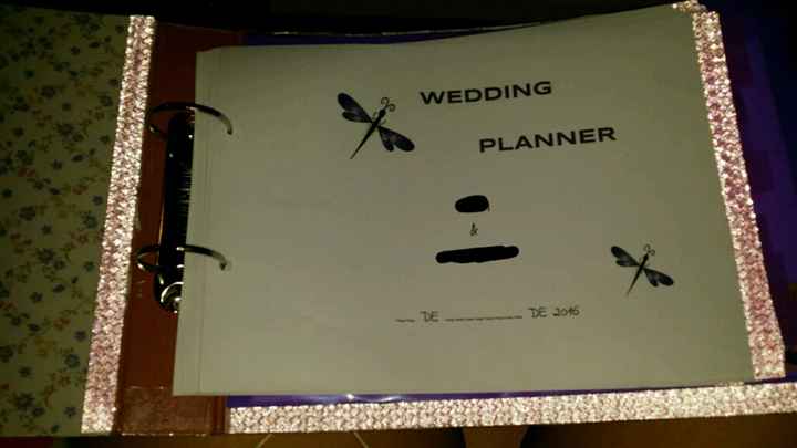 Mi agenda  de boda,  mi primera manualidad - 2