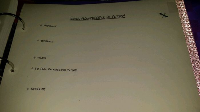 Mi agenda  de boda,  mi primera manualidad - 5
