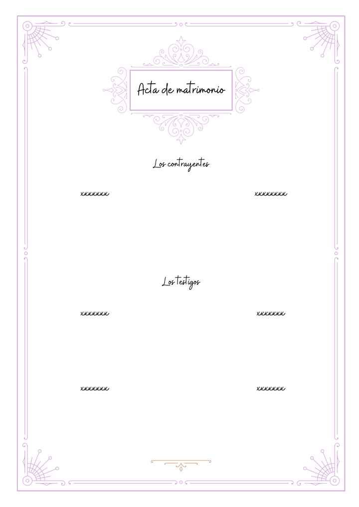 Papel firma de testigos - 2