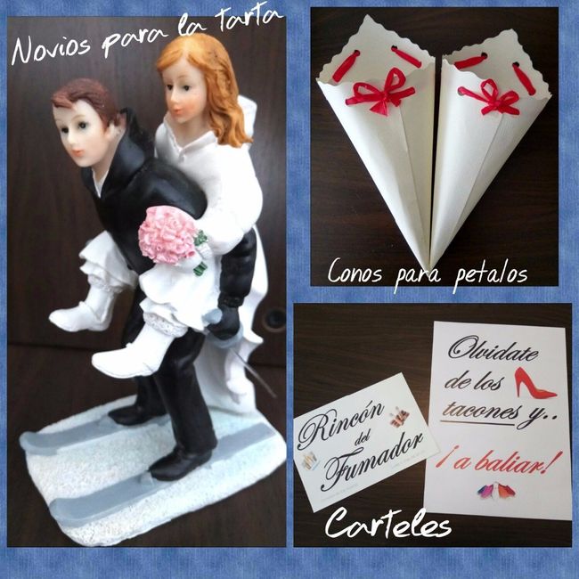 Muñecos, conos y carteles