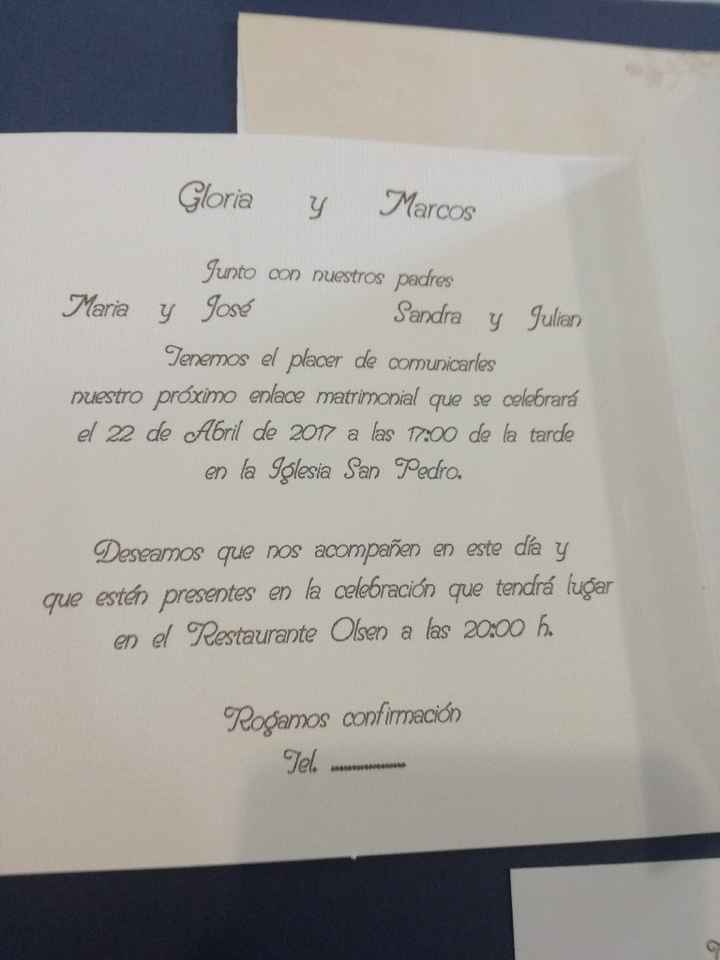Invitaciónes - 1
