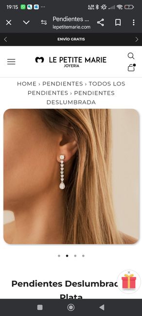 Pendientes blanco o azul 3