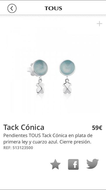 Pendientes cortos cn toque de color - 1
