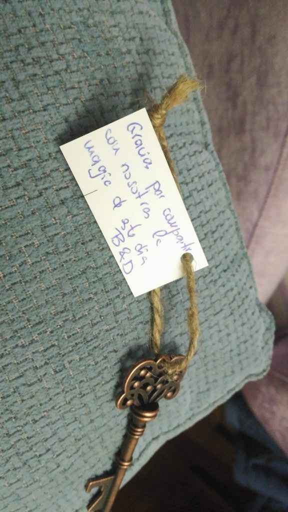 Poner detalle en la mesa de invitados. - 1