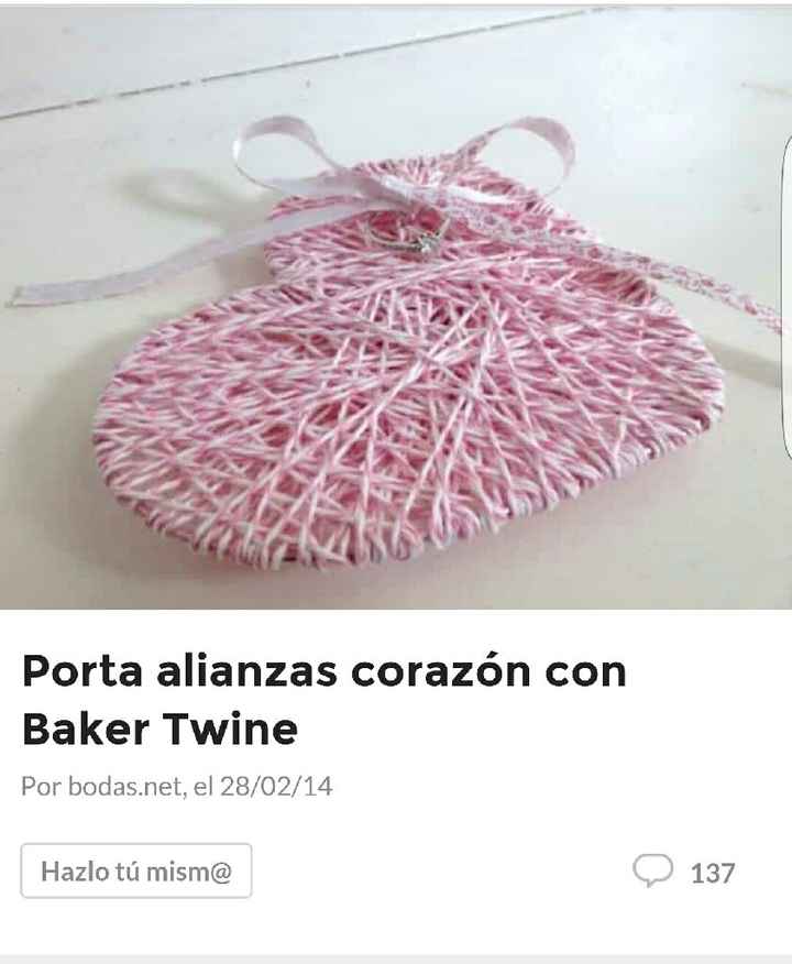 Cojín anillos y caja de arras... - 1