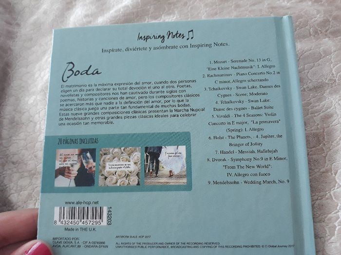 Notas de inspiración libro-cd de Ale hop - 2