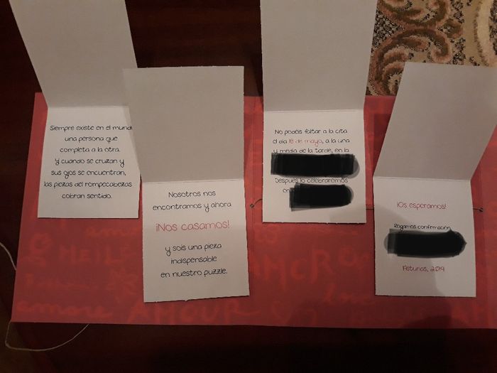 ¡¡¡aquí están nuestras invitaciones!!!! - 4