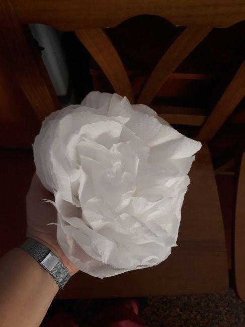 Flores con servilletas - 1