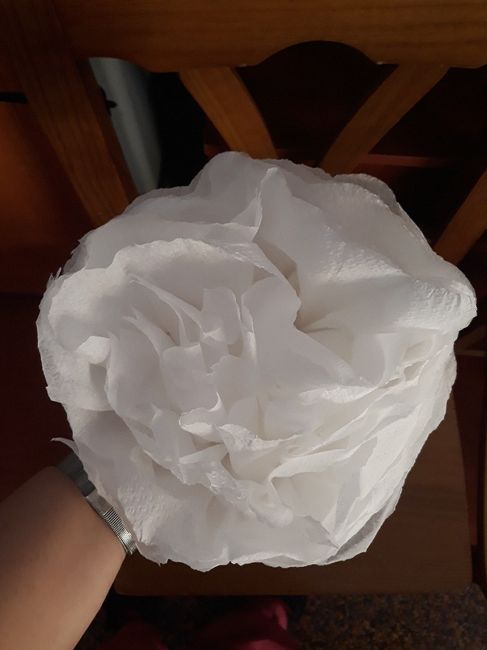 Flores con servilletas - 2