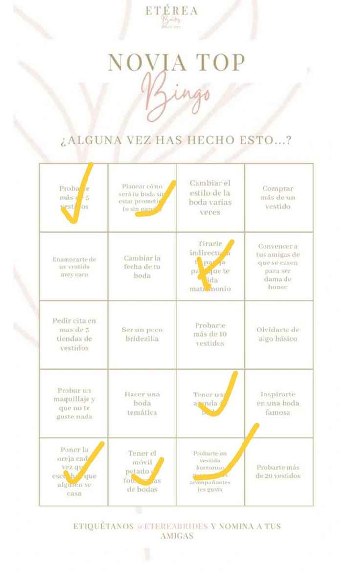 Bingo de novia, ¡a ver quién me supera! - 1