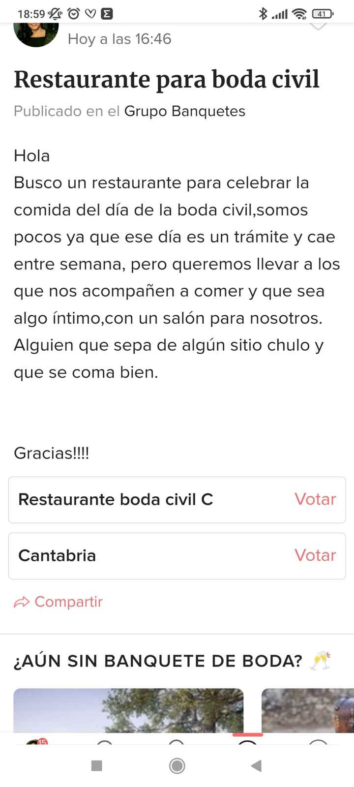 Restaurante para boda civil - 1