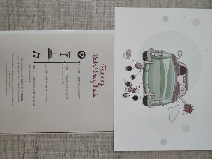 Vais a imprimir el programa de la boda? 2