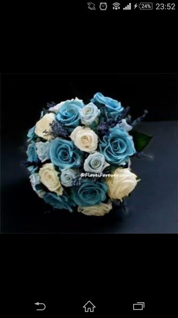 Ramo azul y blanco - 1
