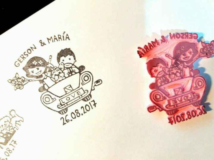 Ya llegó el sello de nuestra boda ❤️:) - 1