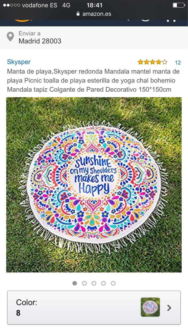 Detalles para invitadas; toalla redonda?? - 1