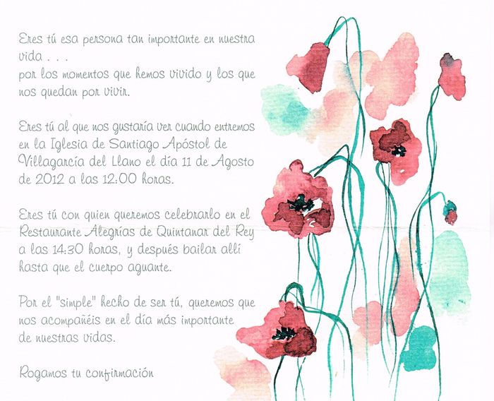 Invitación personalizada