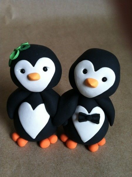 Figurita de pingüinos