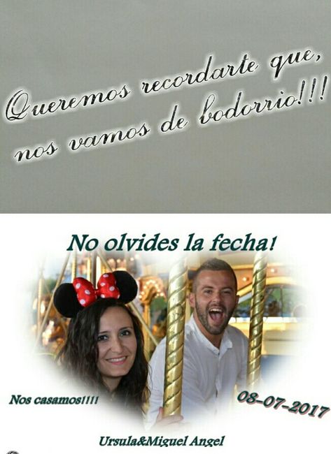 Me enseñáis vuestros save the date?? - 1