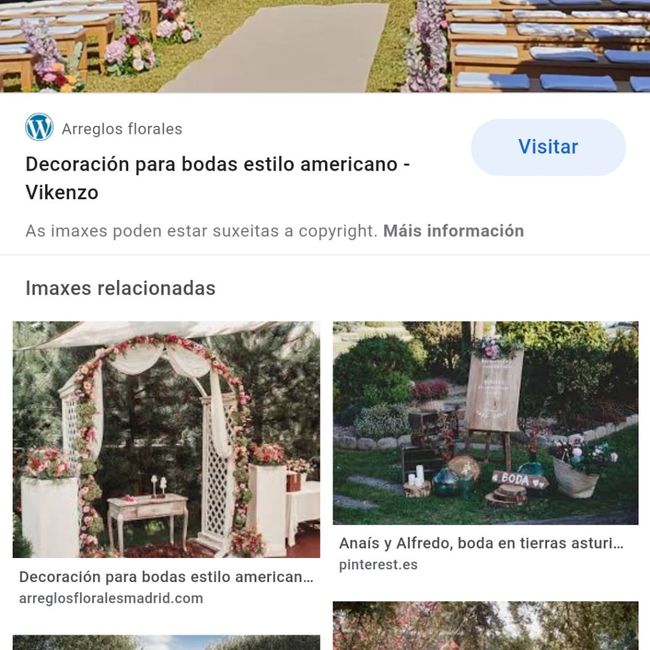 Necesito asesoramento de sitios de Galicia  para boda estilo americana 2