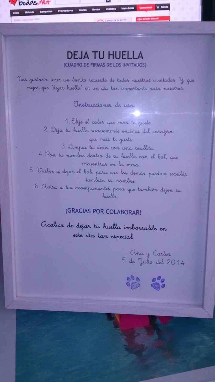 instrucciones arbol de huellas 