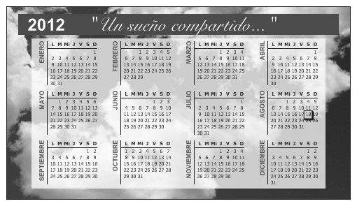 Tarjeta bengalas por detras