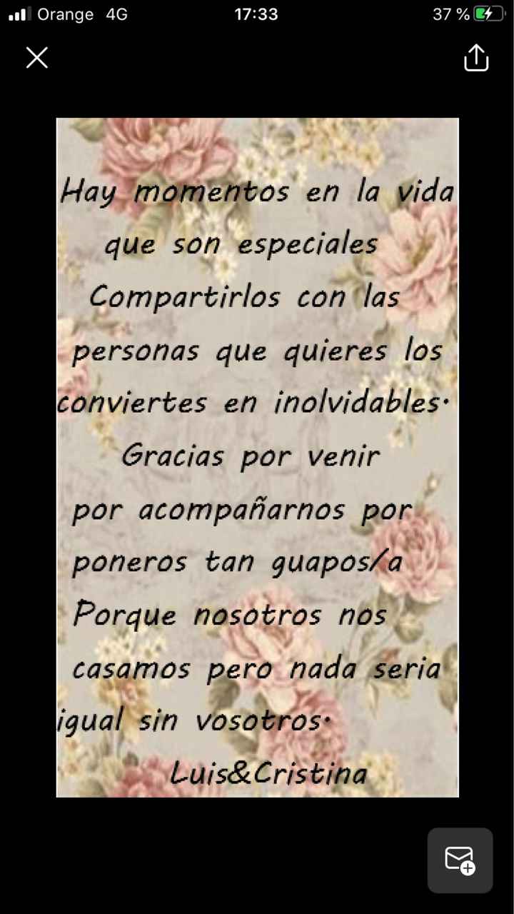 Tarjeta de agradecimiento - 1
