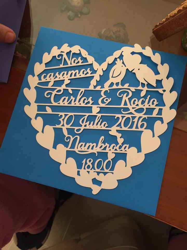 Invitaciones corte laser - 1