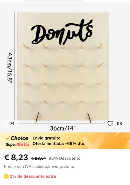 Cartel donuts y árbol firmas con huella 2