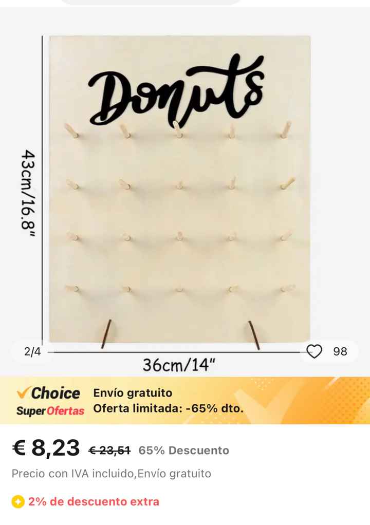 Cartel donuts y árbol firmas con huella - 1