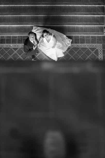 Postboda en la Plaza de España de Sevilla