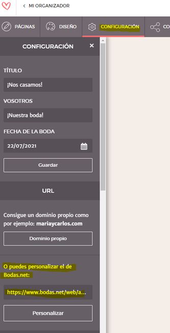 Dominio para la web de boda... 1