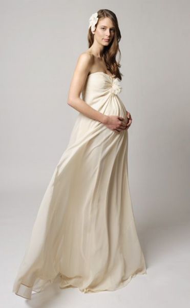 Vestido de novia para embarazada