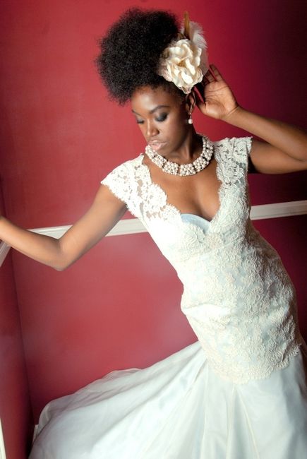 Peinados para novias afro