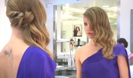 Semirecogido con ondas