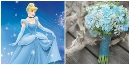 Ramos de novia inspirados en princesas Disney