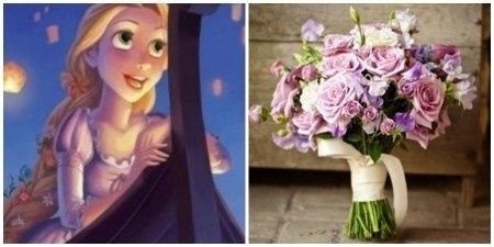 Ramos de novia inspirados en princesas Disney