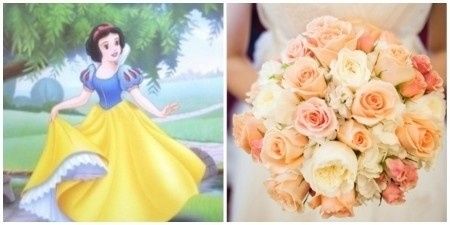 Ramos de novia inspirados en princesas Disney